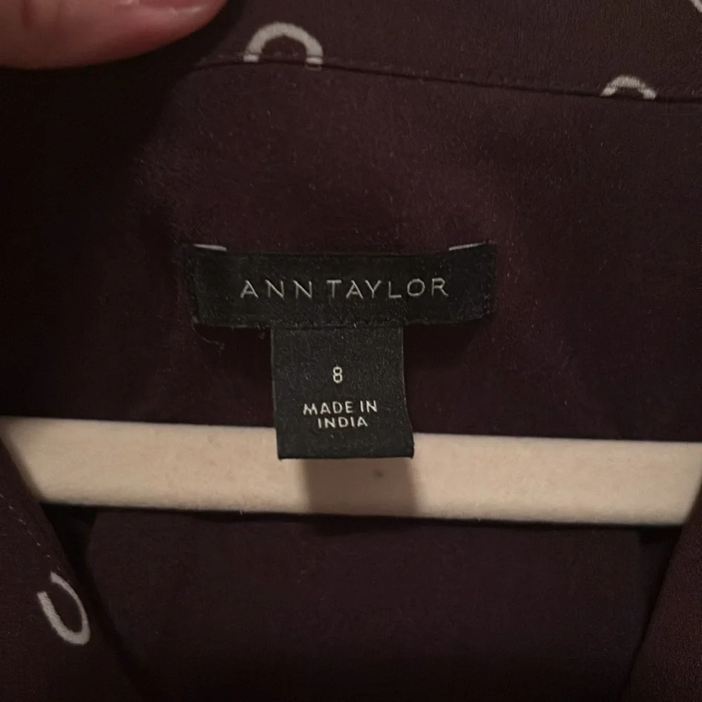 A6 - Ann Taylor horseshoe belted dress size 8 - Picture 6 of 9